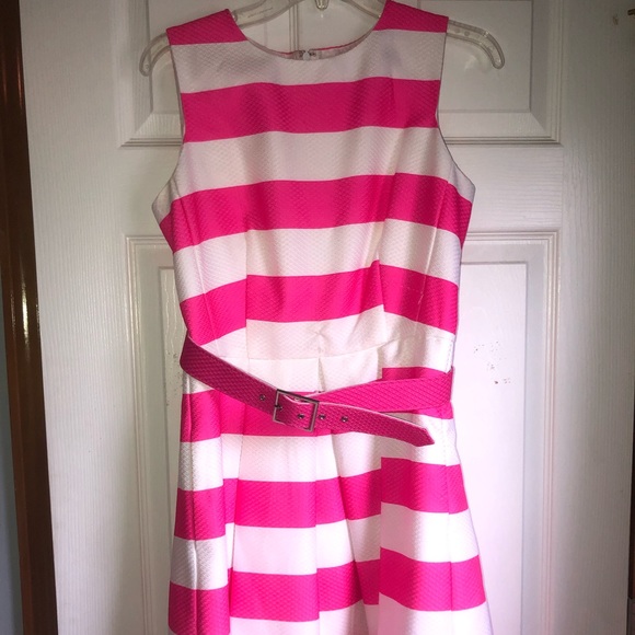 Pink striped dress - Picture 1 of 2
